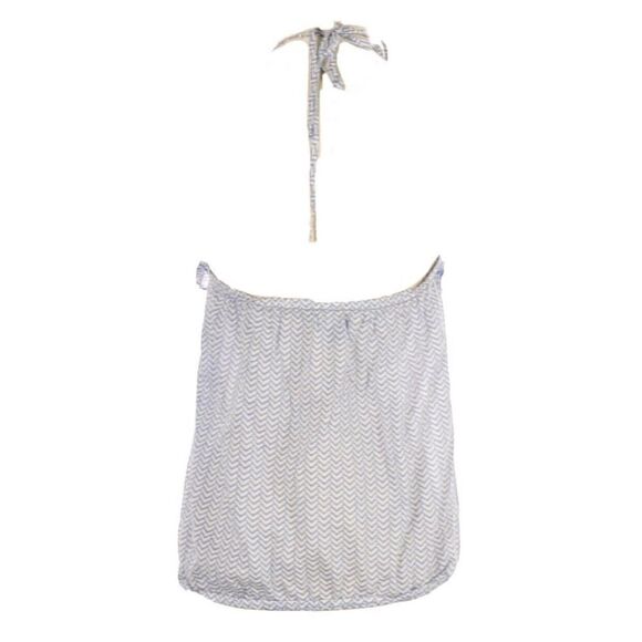 GAP Blue Layered Ruffle Halter Top Tank Blue Small - Picture 2 of 4